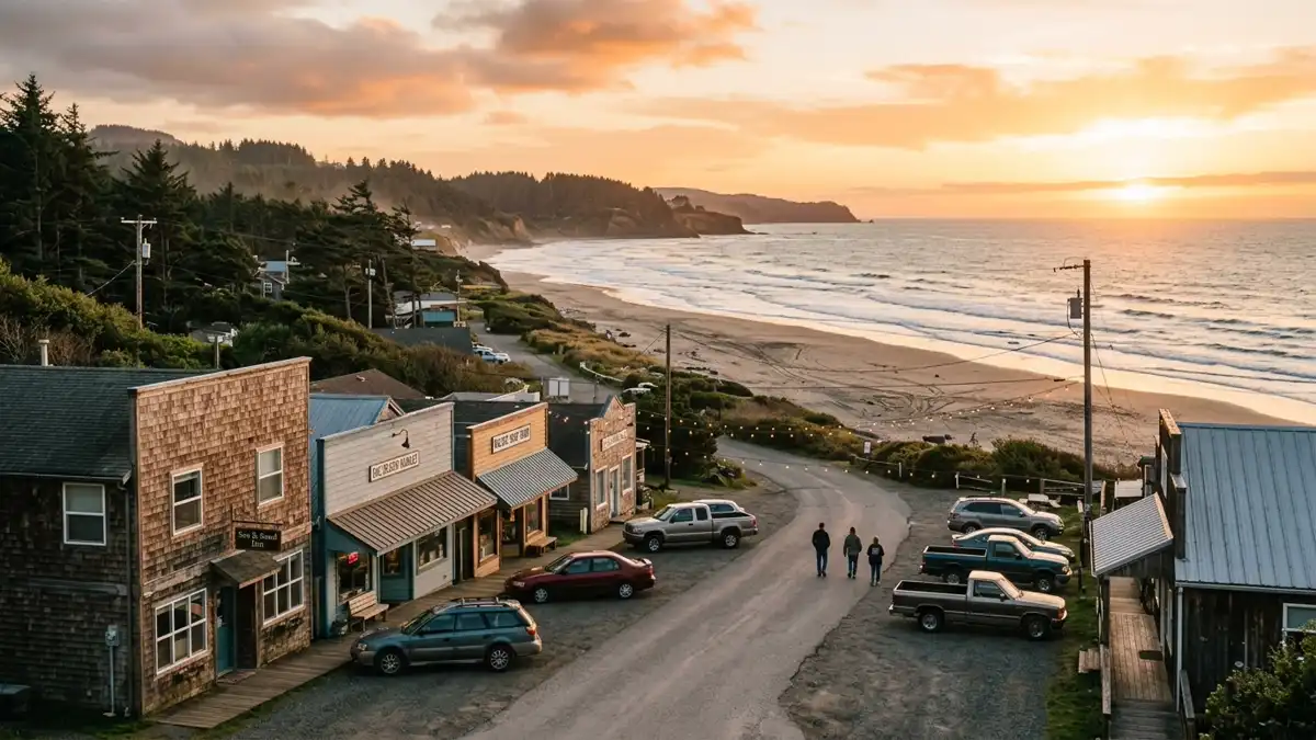 Public restroom locations mapped in Pacific Beach, Washington — 8 facilities across zip codes 98571