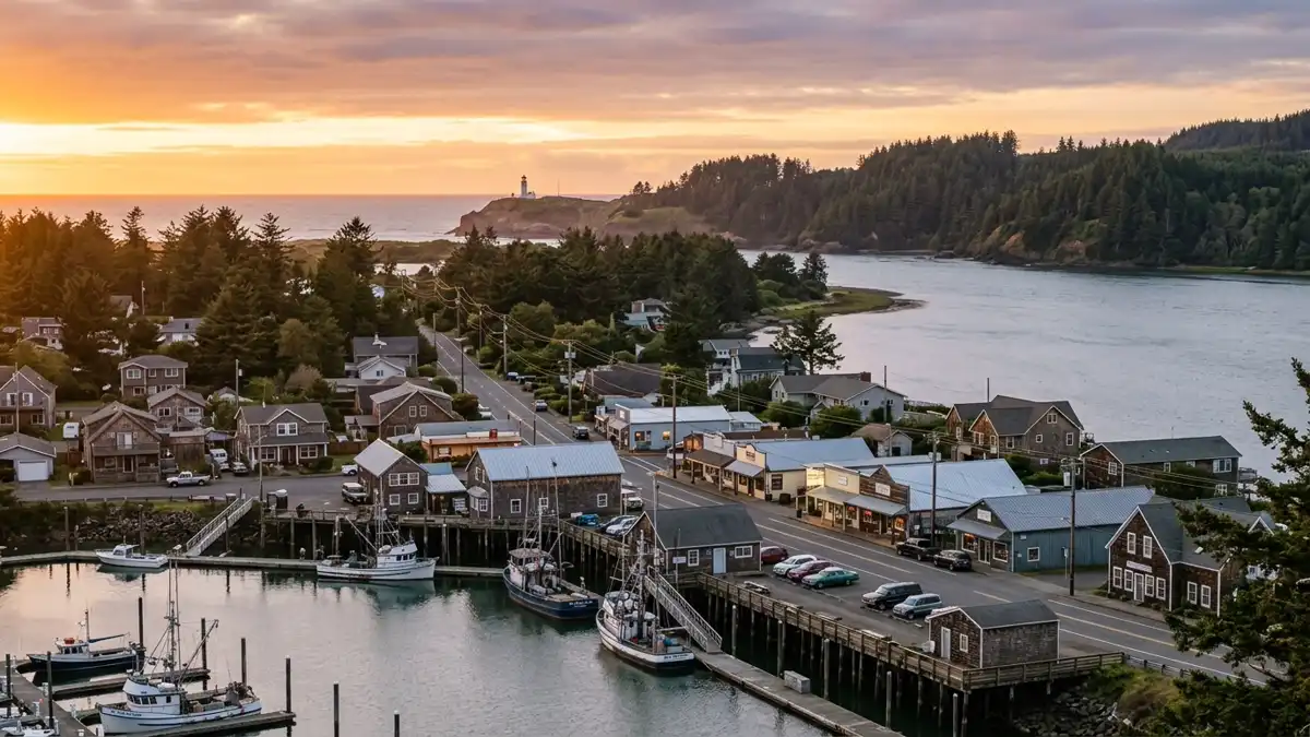 Public restroom locations mapped in Pacific County, Washington — 54 facilities across zip codes 98547, 98614, 98624