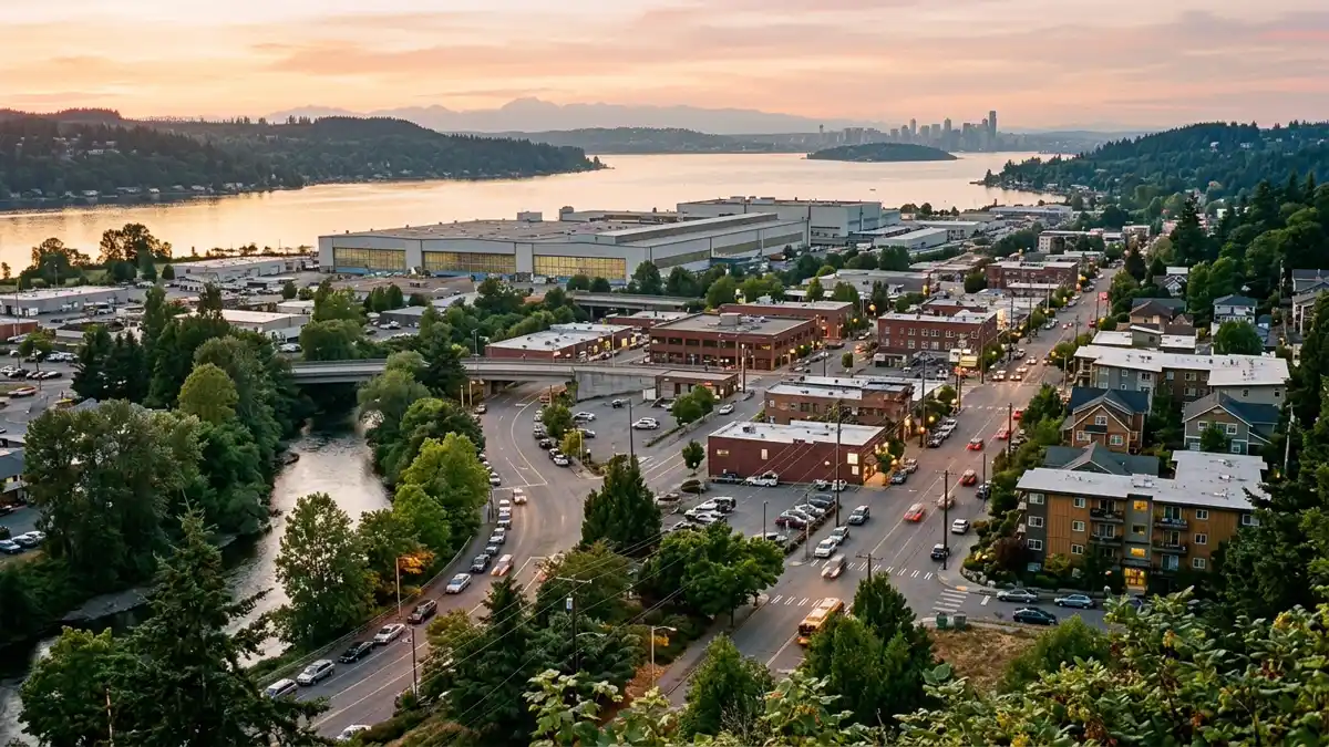 Public restroom locations mapped in Renton, Washington — 85 facilities across zip codes 98006, 98055, 98056