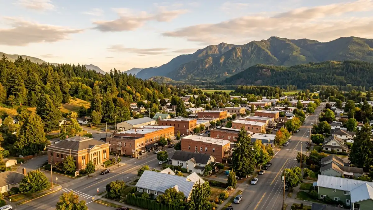 Public restroom locations mapped in Sedro Woolley, Washington — 12 facilities across zip codes 98235, 98284