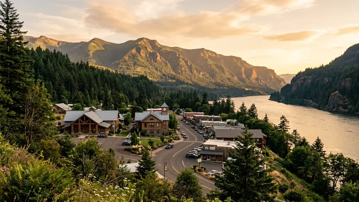 Public restroom locations mapped in Skamania County, Washington — 118 facilities across zip codes 97010, 97014, 98610