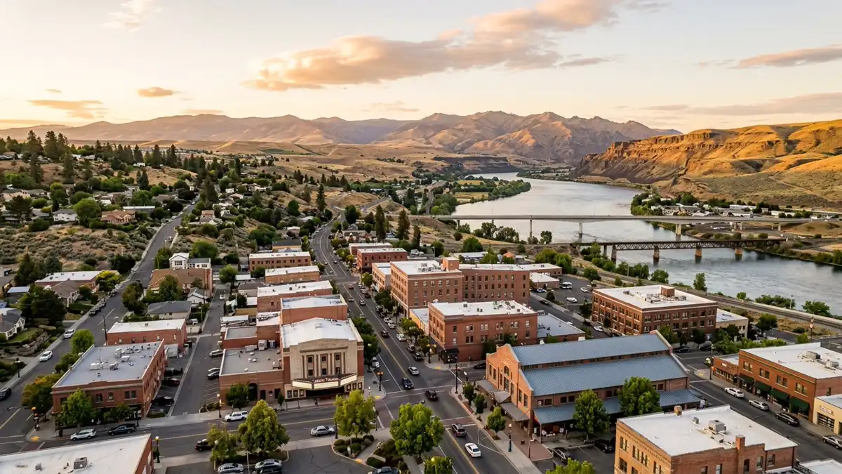 Public restroom locations mapped in Wenatchee, Washington — 32 facilities across zip codes 98801