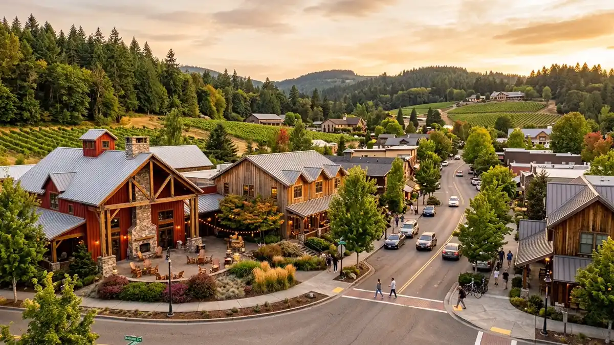 Public restroom locations mapped in Woodinville, Washington — 18 facilities across zip codes 98072