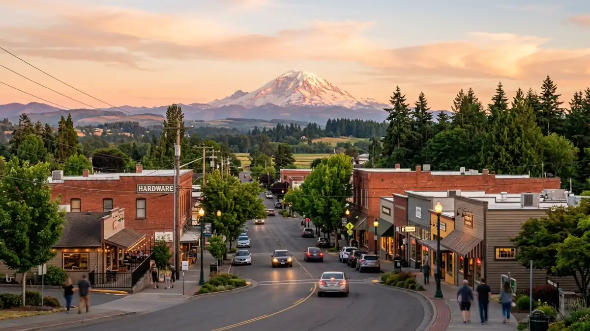 Public restroom locations mapped in Yelm, Washington — 8 facilities across zip codes 98558