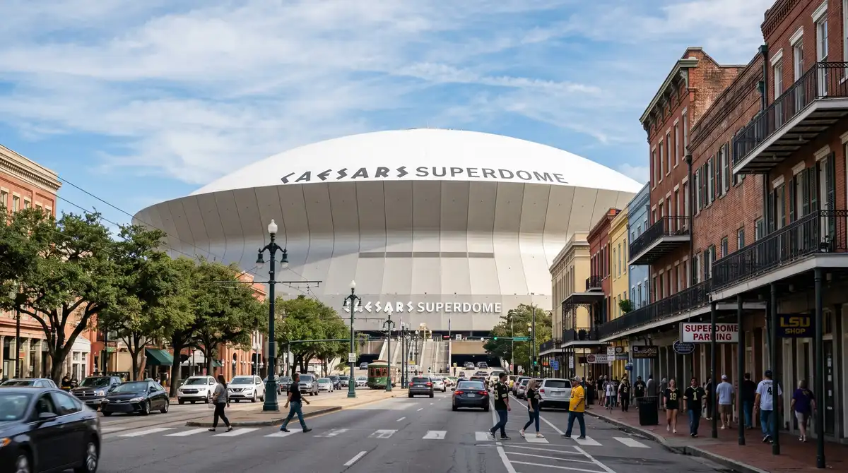 Restrooms at Caesars Superdome