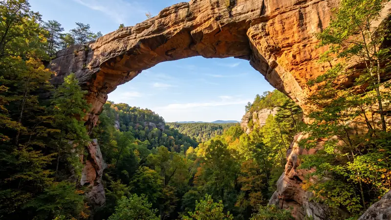 Natural Bridge arch in Red River Gorge, Kentucky