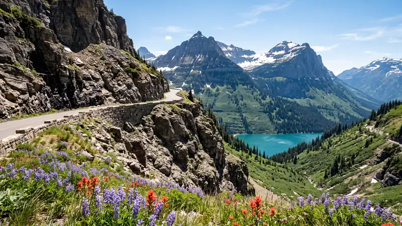 Going-to-the-Sun Road in Glacier National Park, Montana