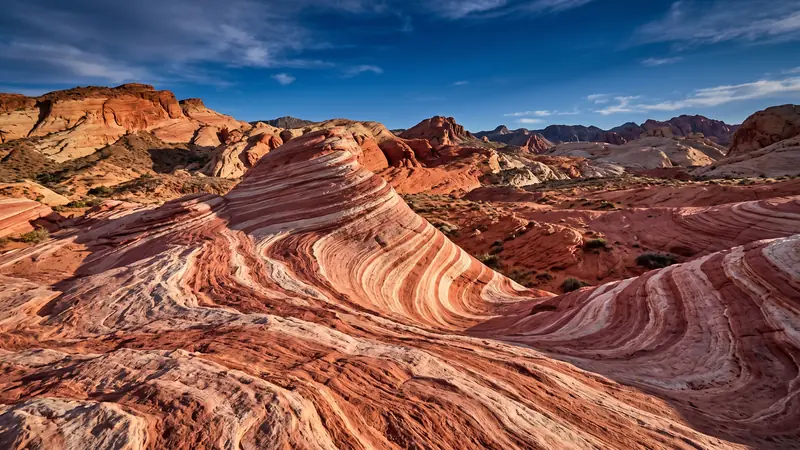 Fire Wave sandstone formation at Valley of Fire, Nevada