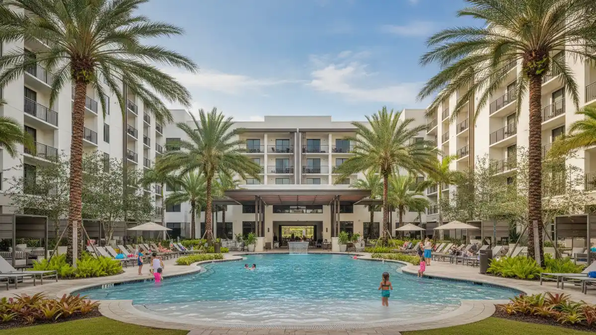 Avanti International Resort on International Drive with family pool near Aquatica Orlando