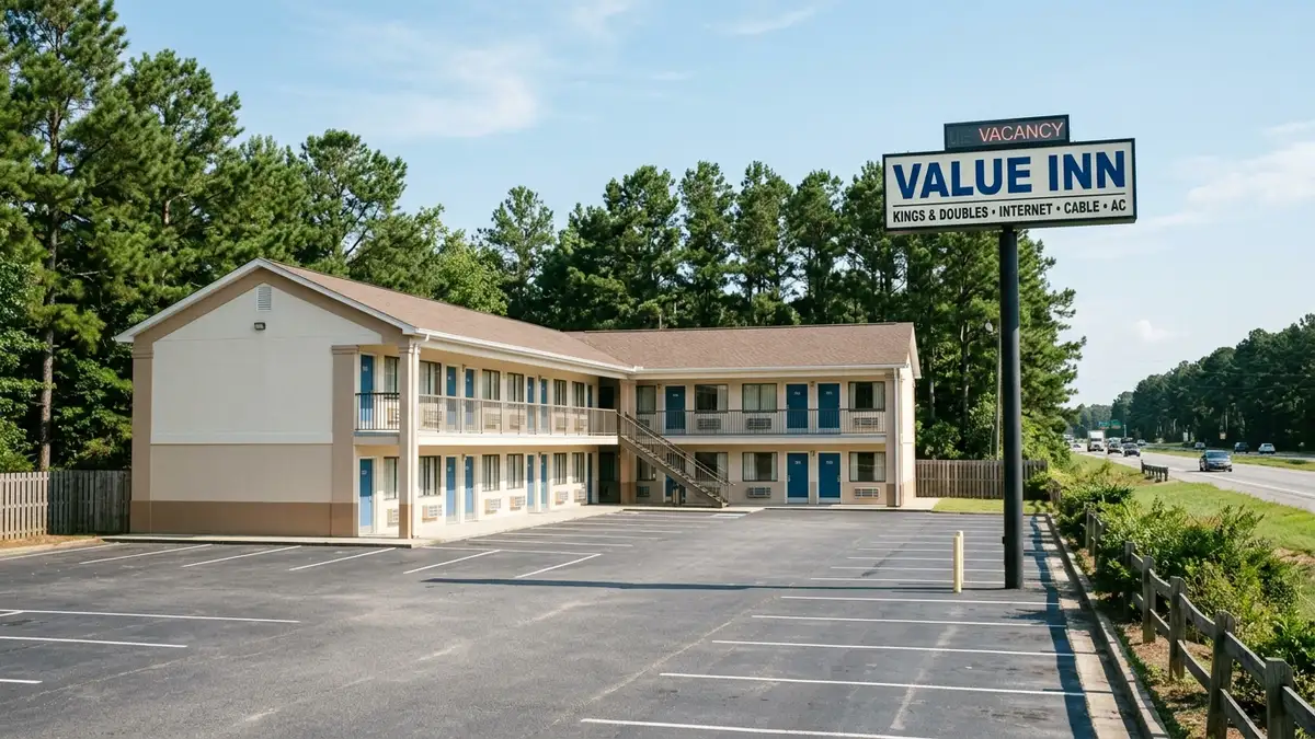 Comfort Inn Carowinds exterior with affordable family rooms and pool near the park