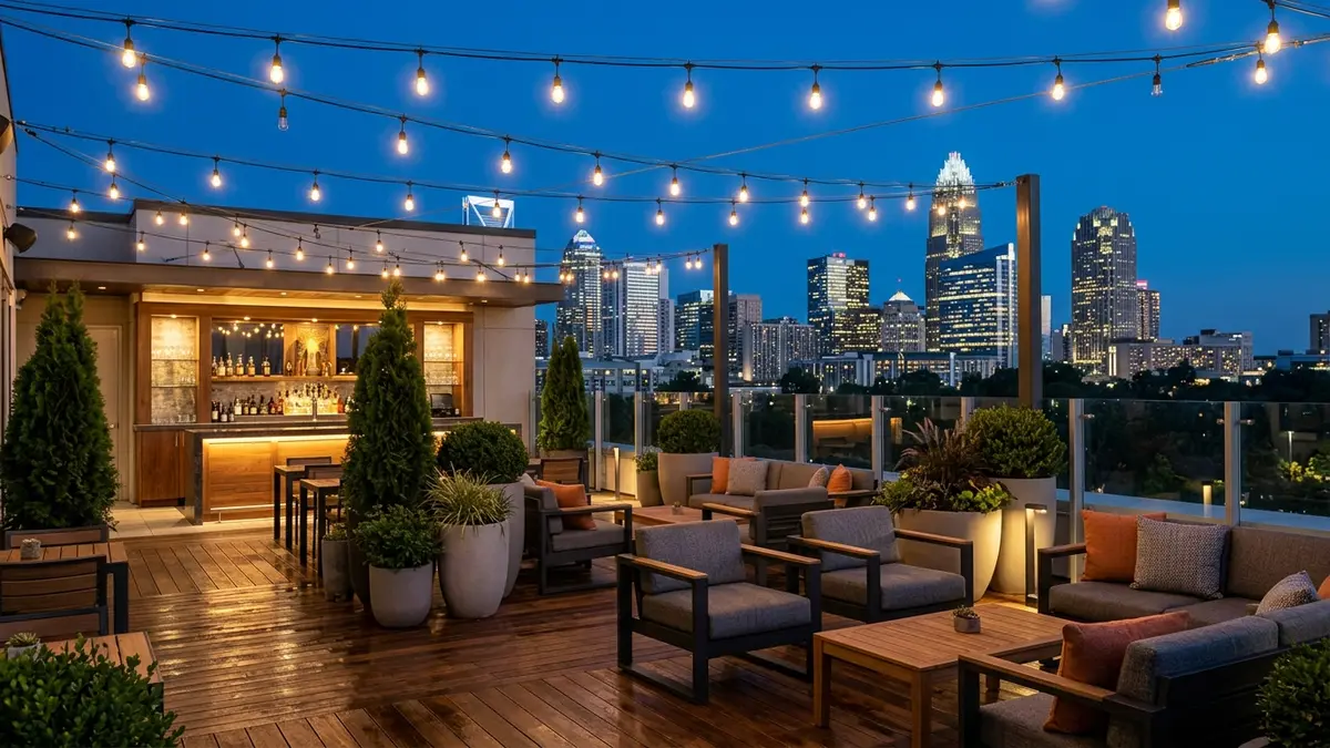 The Ivey's Hotel Charlotte boutique hotel exterior with elegant entrance and upscale finishes
