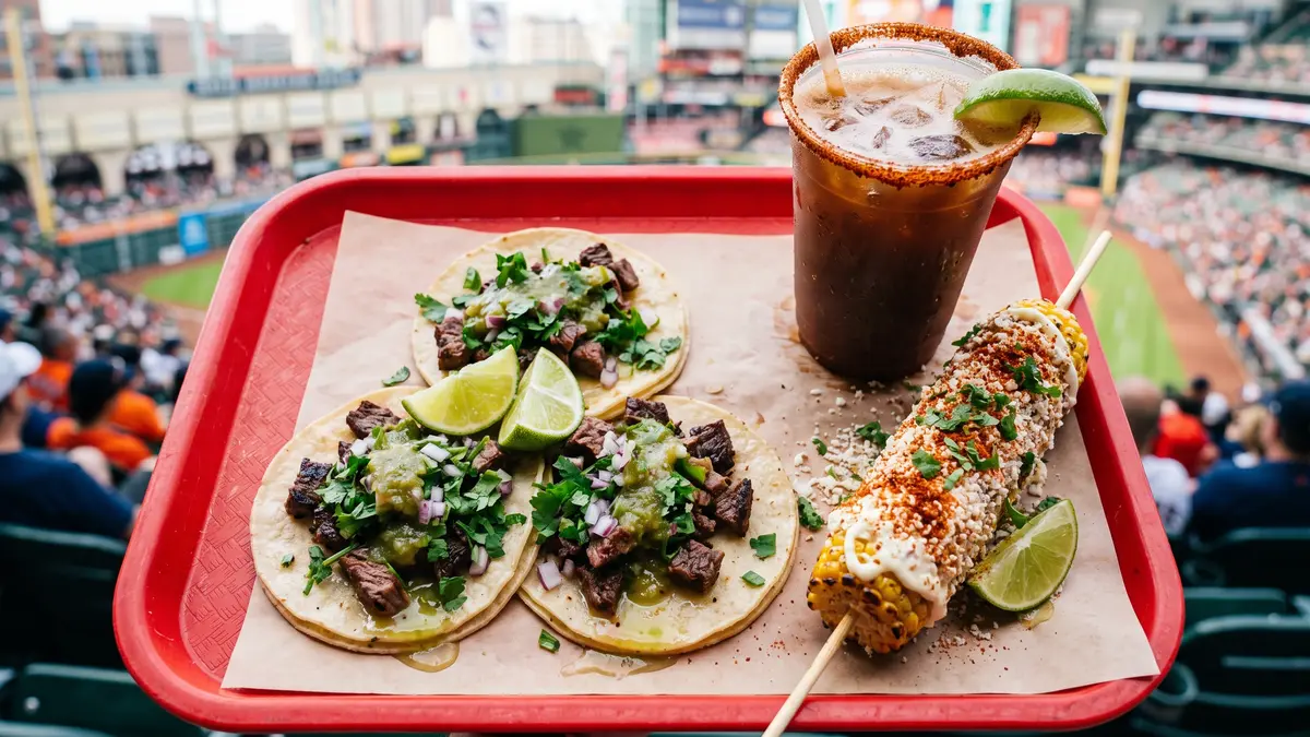 Houston Tex-Mex food and margaritas at Daikin Park