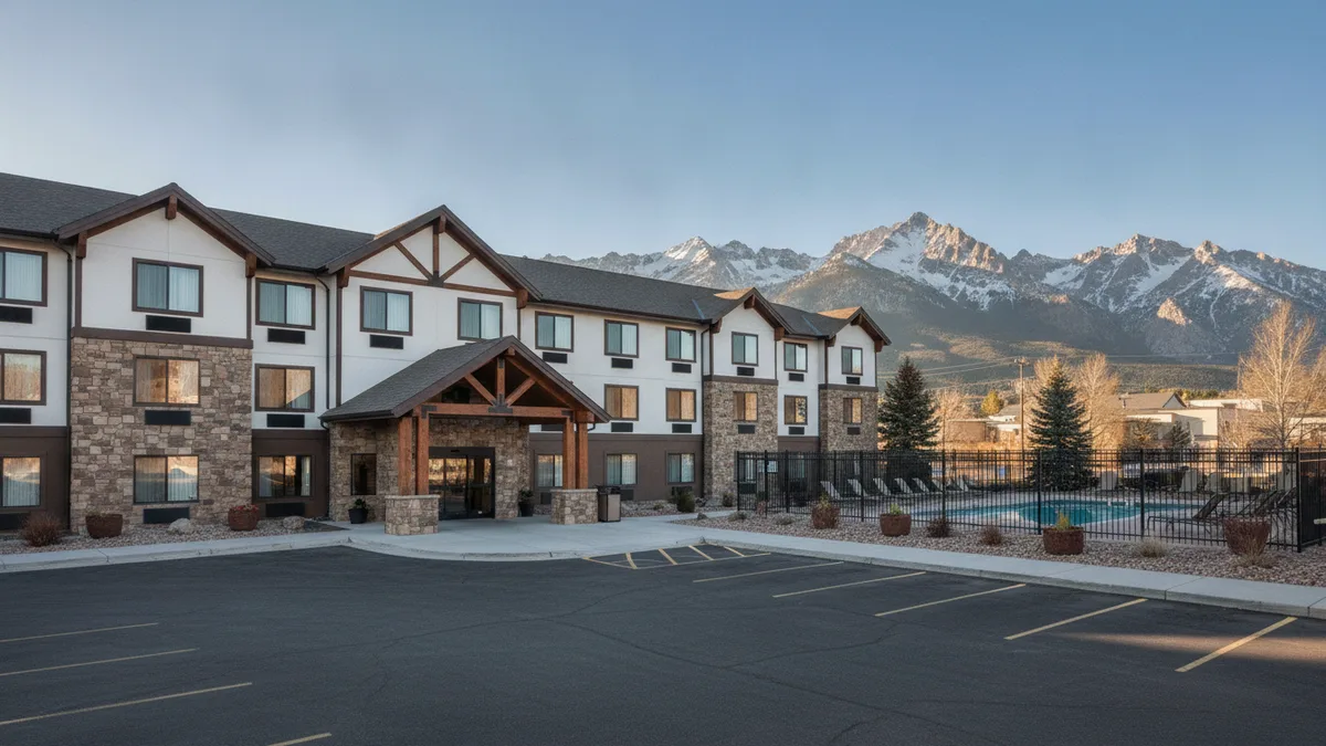 La Quinta Inn Denver Downtown exterior with budget rooms near Denver Zoo