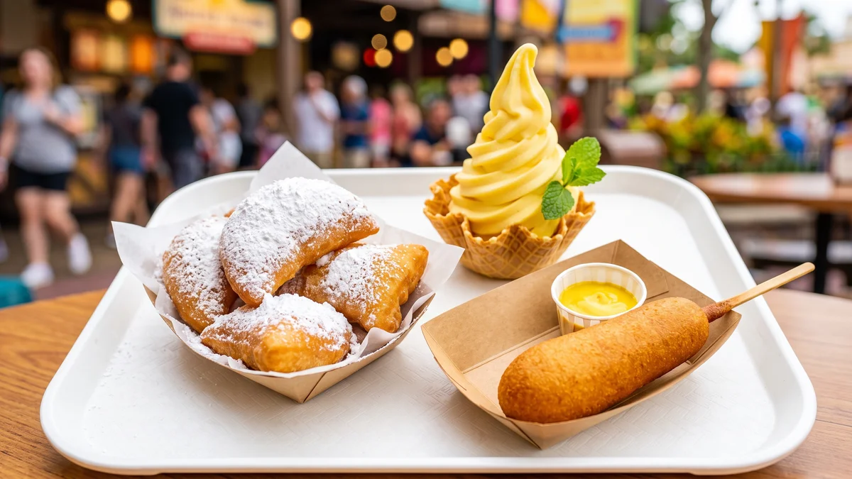 Family eating at a kid-friendly Disneyland restaurant