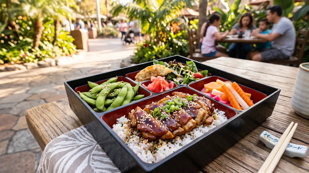 Family enjoying a character dining meal at Disneyland Park