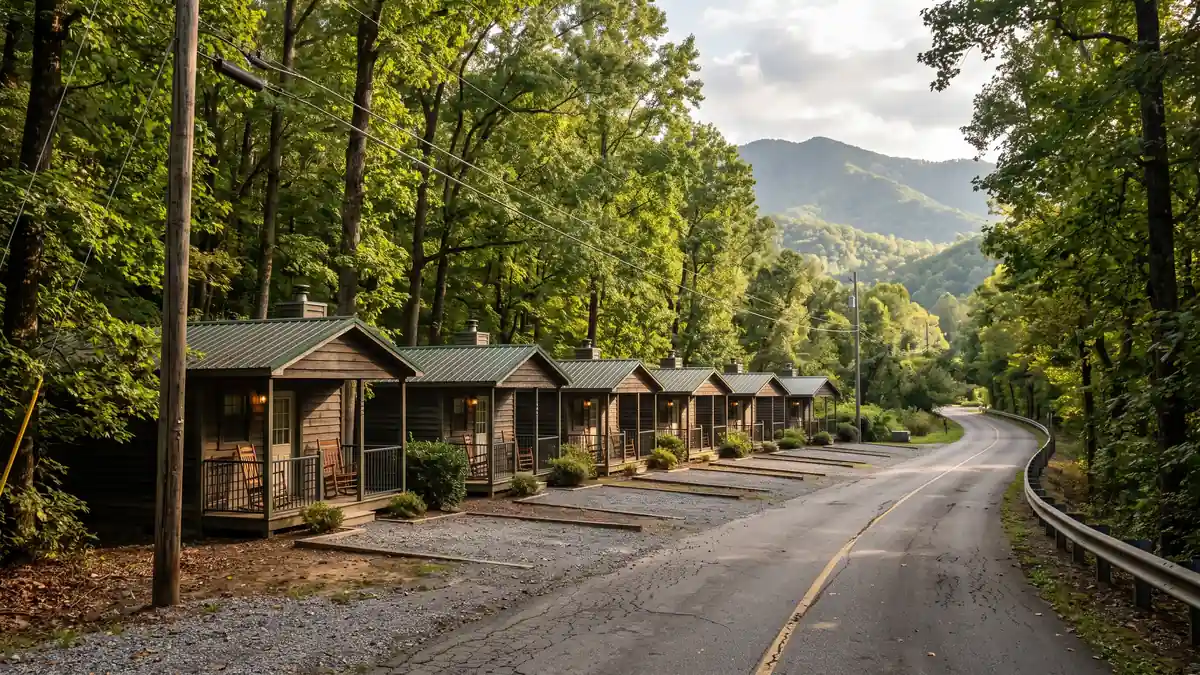 Red Roof Inn Pigeon Forge exterior with budget-friendly rooms and parking near Dollywood Tennessee