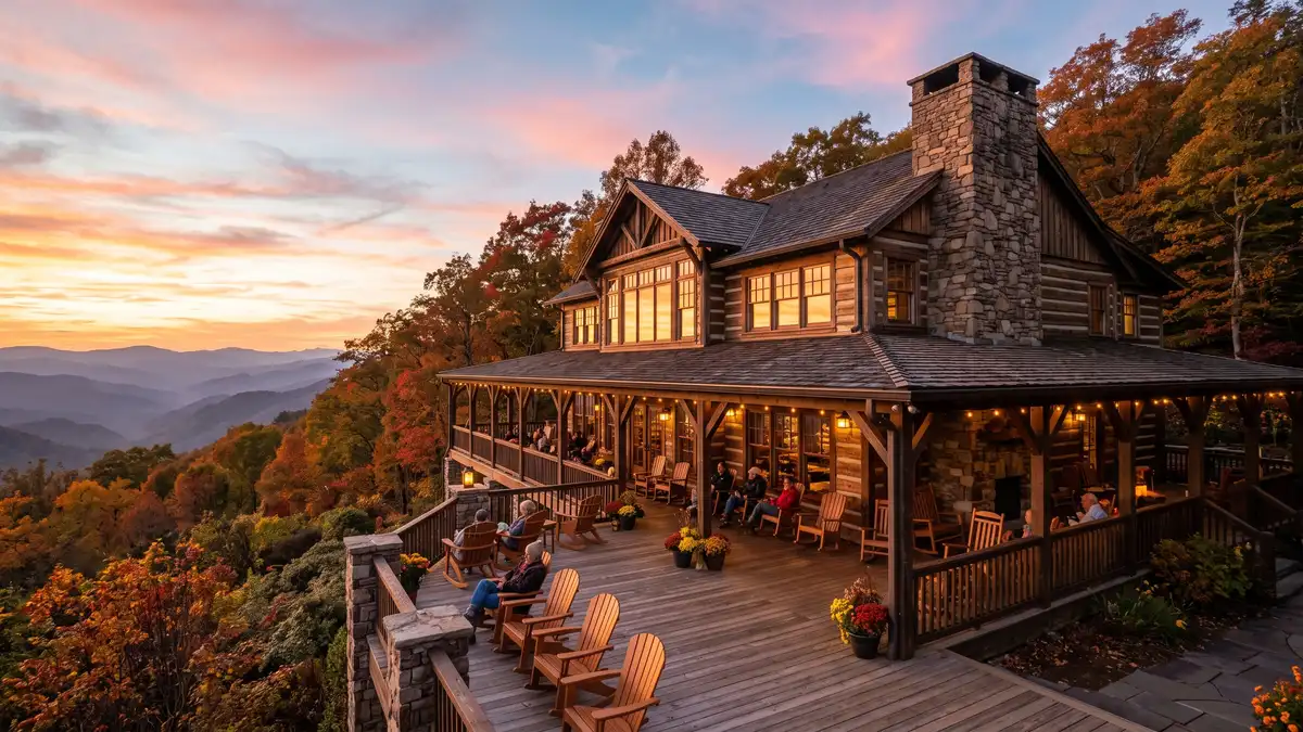 DreamMore Resort by Dollywood exterior with Smoky Mountain views pool area and family amenities in Pigeon Forge Tennessee