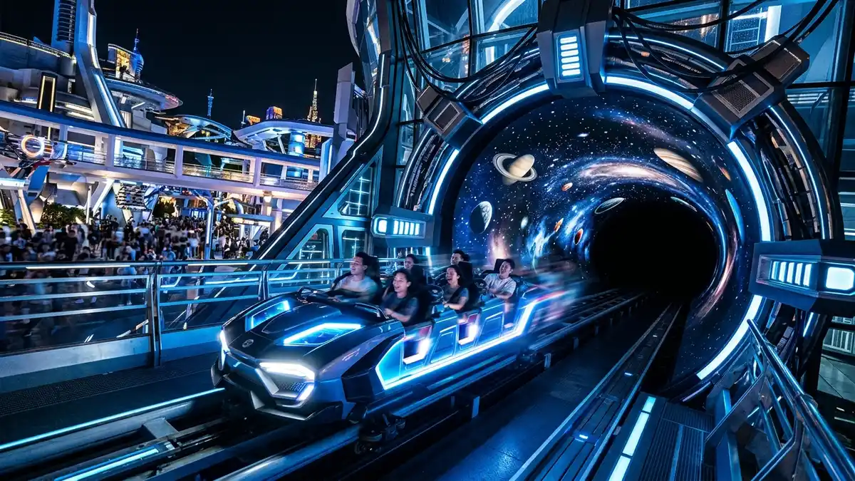Family riding Frozen Ever After at EPCOT Norway pavilion