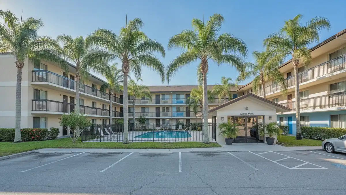 Universal Endless Summer Surfside Inn colorful beach-themed budget hotel with shuttle to Epic Universe Orlando