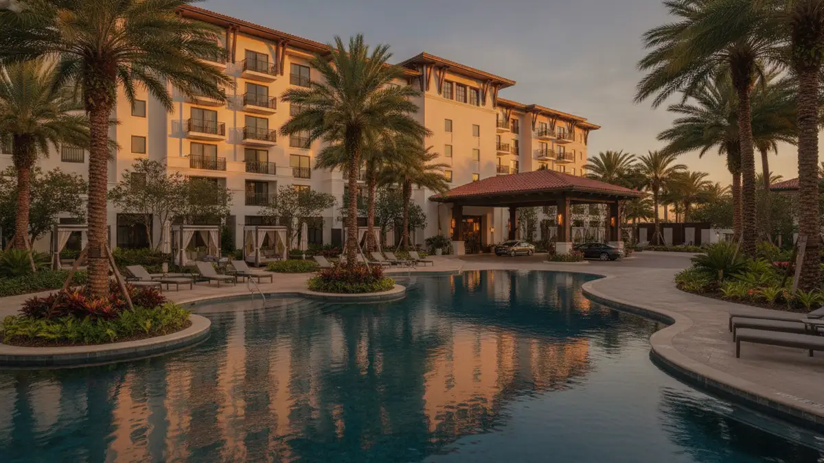 Universal Helios Grand Hotel luxury resort located inside Epic Universe with park views in Orlando Florida