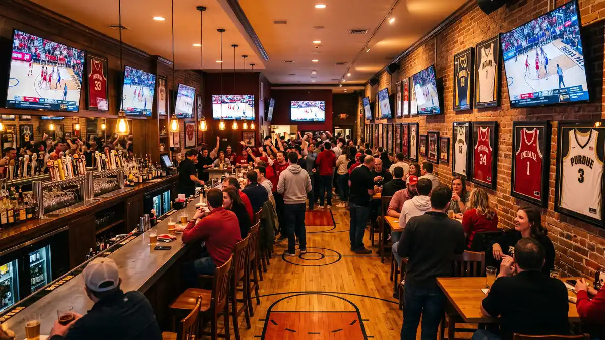 Commission Row restaurant complex near Gainbridge Fieldhouse in downtown Indianapolis