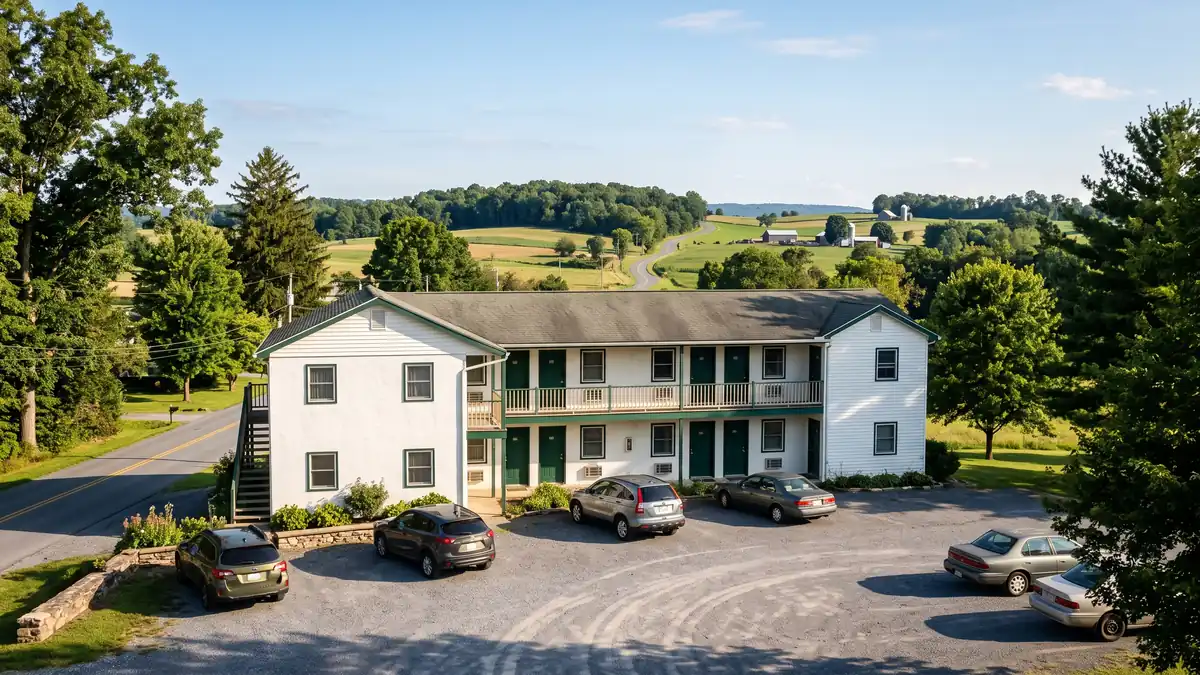 Super 8 Hershey exterior with affordable family rooms and free parking near Hersheypark Pennsylvania