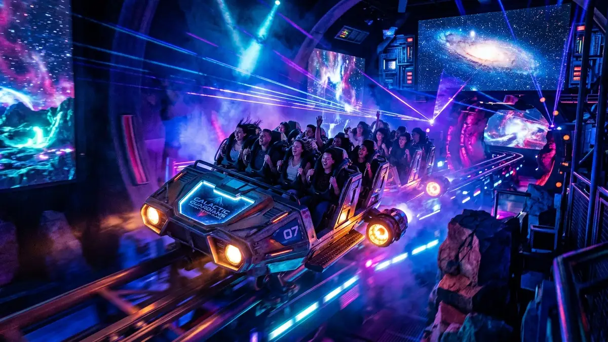Mickey and Minnie's Runaway Railway dark ride at Hollywood Studios