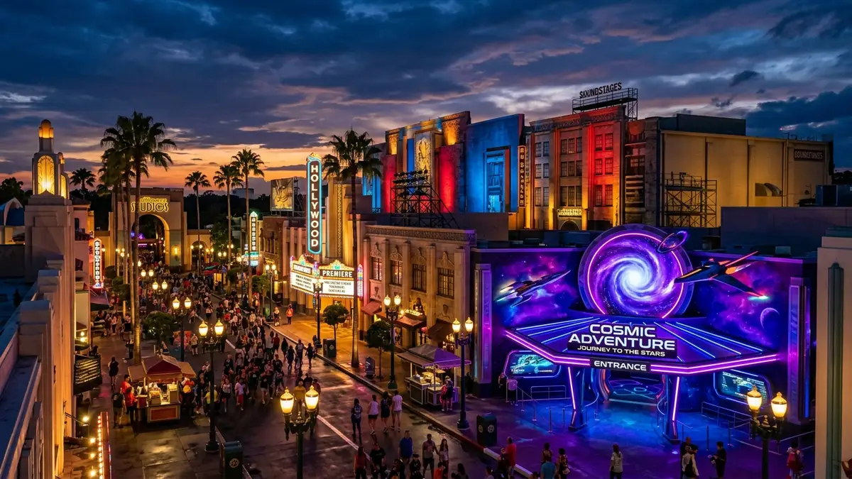Family enjoying Star Wars Rise of the Resistance at Hollywood Studios with young kids