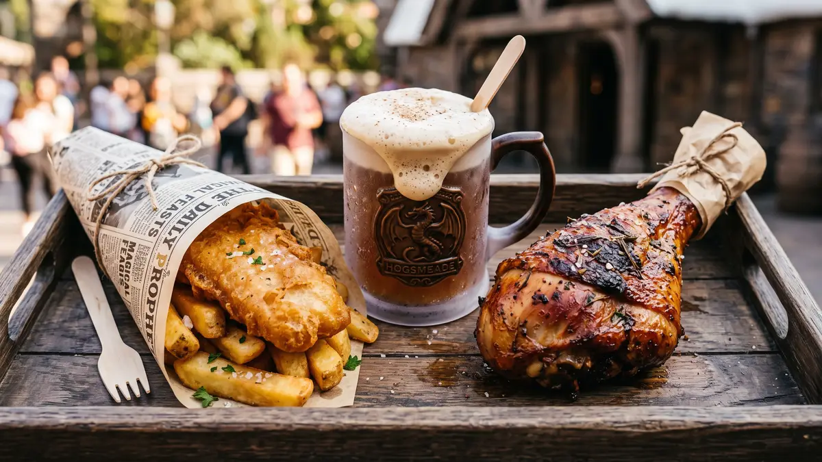 Butterbeer served at Three Broomsticks in Hogsmeade at Islands of Adventure Universal Orlando