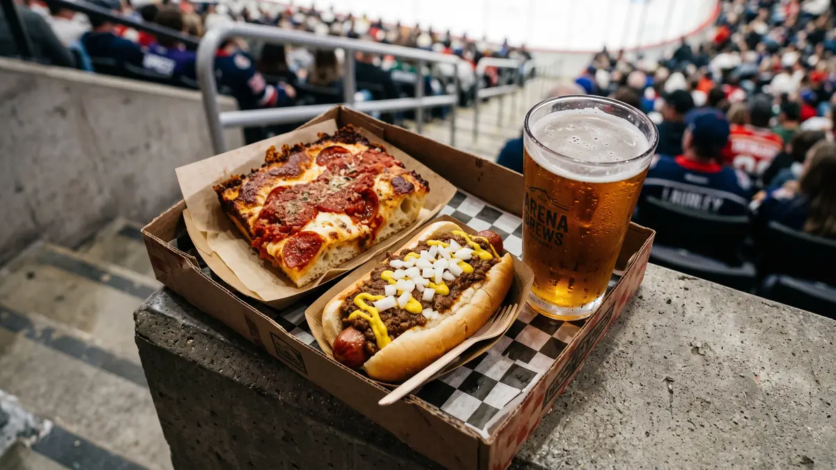 Detroit-style food and drinks inside Little Caesars Arena