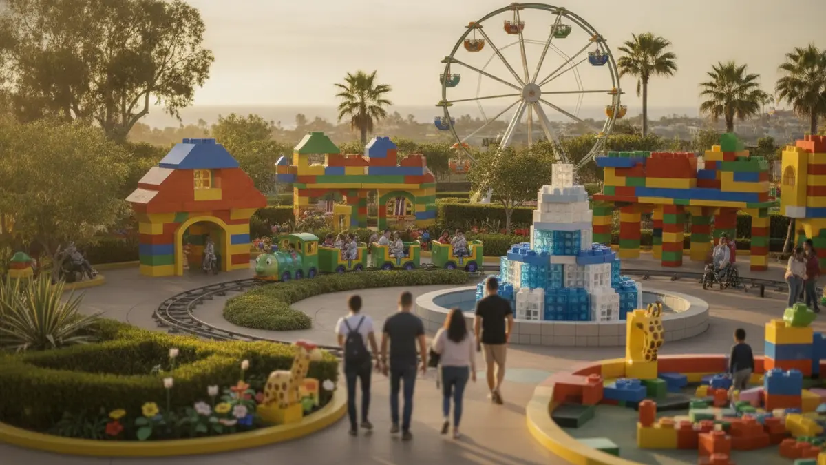 DUPLO Playtown toddler area with colorful play structures at LEGOLAND California Resort