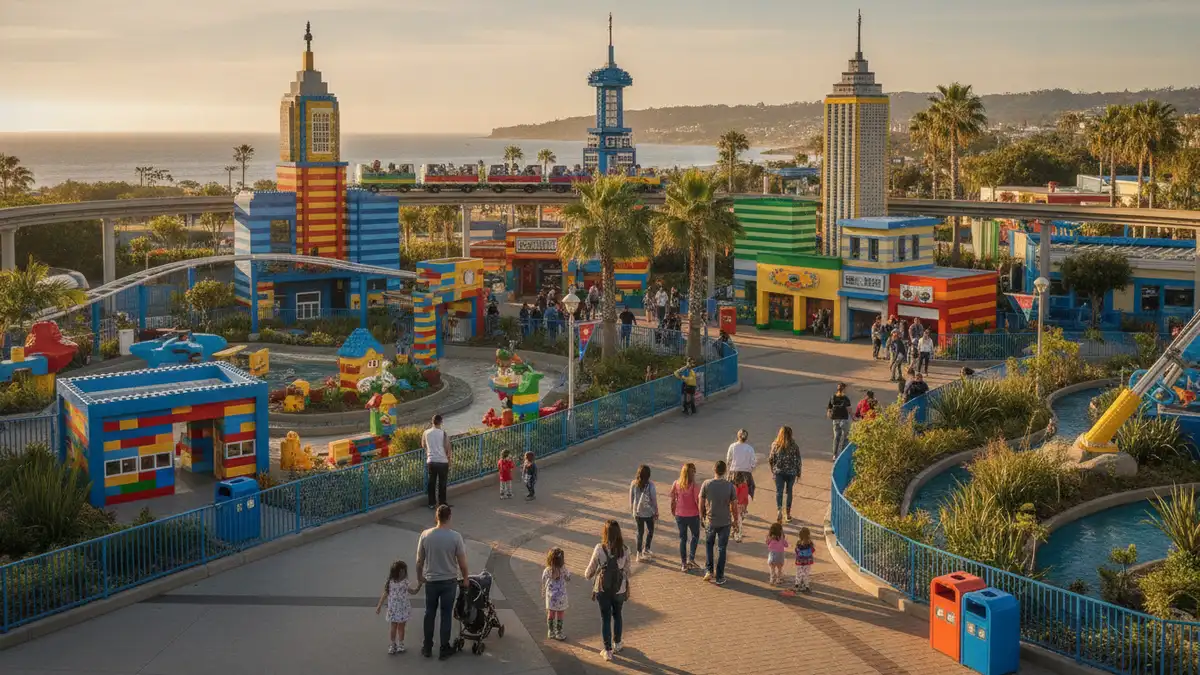 LEGO City zone with Driving School road course at LEGOLAND California Resort