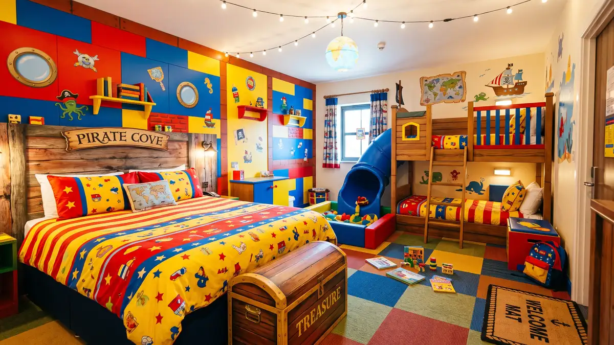 DUPLO Valley entrance with colorful toddler rides and play areas at LEGOLAND Florida
