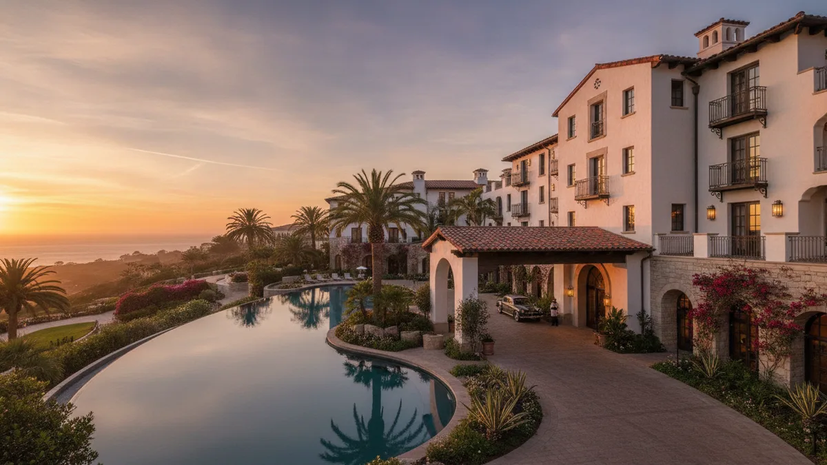 Monterey Plaza Hotel luxury oceanfront exterior with ocean views on Cannery Row near Monterey Bay Aquarium