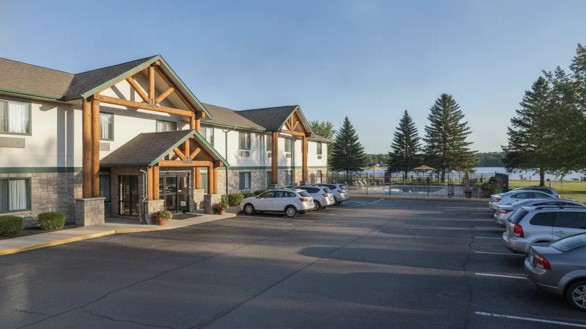 Lake Delton budget motel near Noah's Ark Water Park and Wisconsin Dells attractions