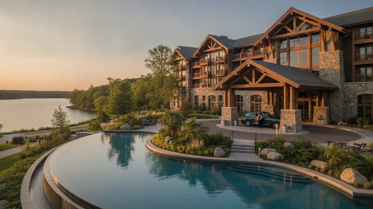 Wilderness Resort Wisconsin Dells with indoor waterpark and family suites near Noah's Ark
