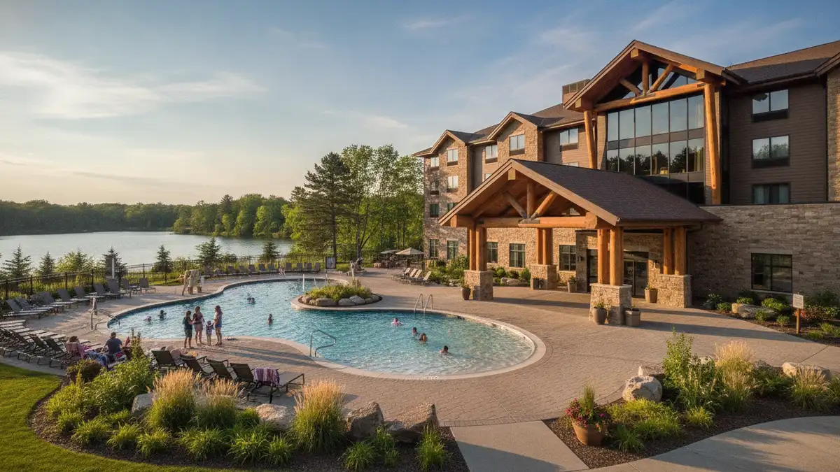 Holiday Inn Wisconsin Dells hotel with pool and family amenities near Noah's Ark Water Park
