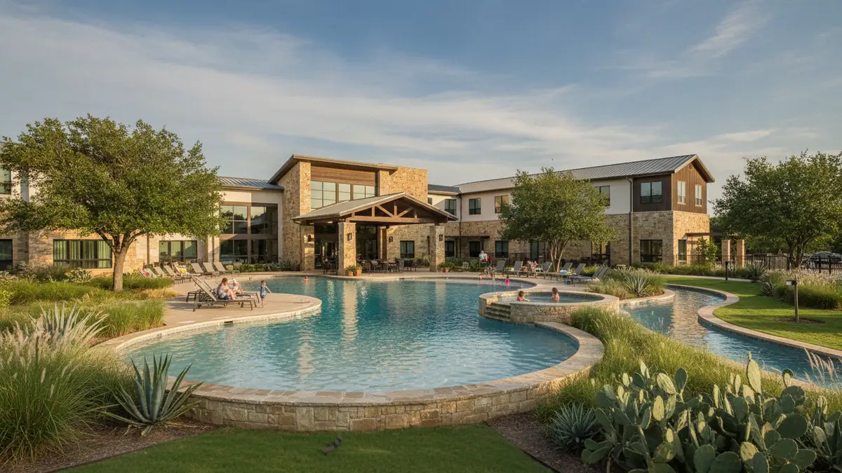 Fairfield Inn New Braunfels family hotel with outdoor pool near Schlitterbahn and Gruene Texas