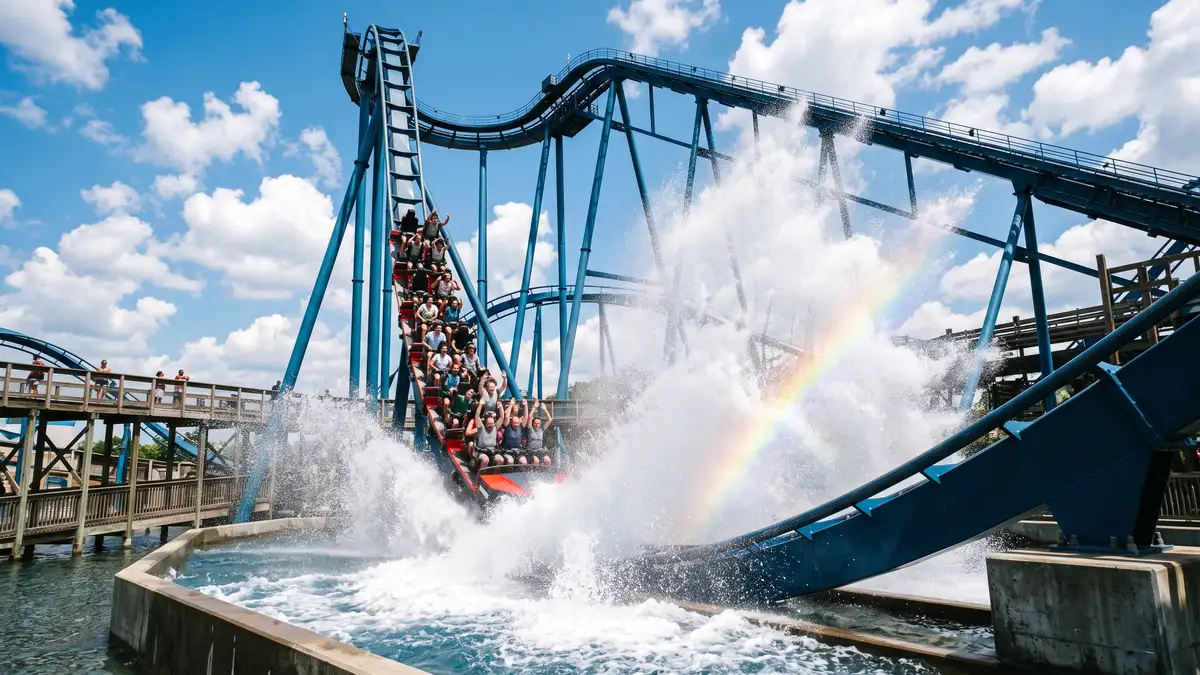 Sesame Street Land play area with colorful attractions for toddlers at SeaWorld Orlando