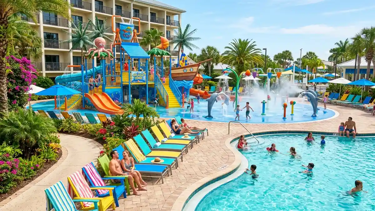 Rosen Inn at Pointe Orlando with pool and International Drive access near SeaWorld