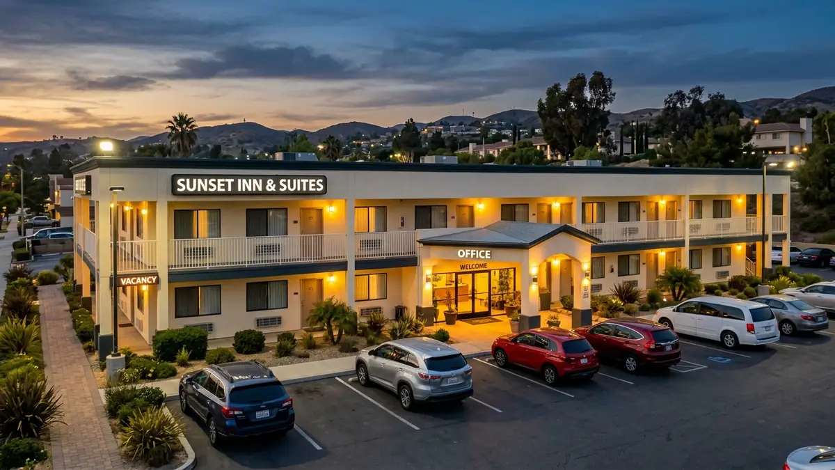 Motel 6 Santa Clarita exterior with affordable rooms and parking near Six Flags Magic Mountain California