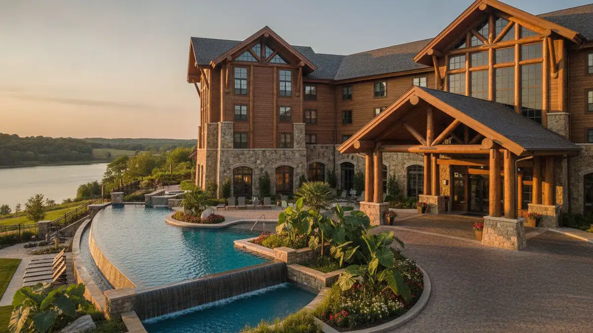 Chase Park Plaza Royal Sonesta grand exterior overlooking Forest Park near the St. Louis Zoo Missouri
