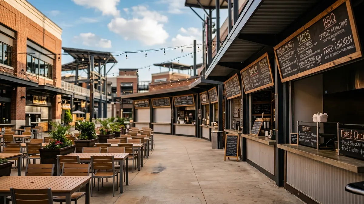 Gourmet burger and craft beer at an Atlanta restaurant near Truist Park