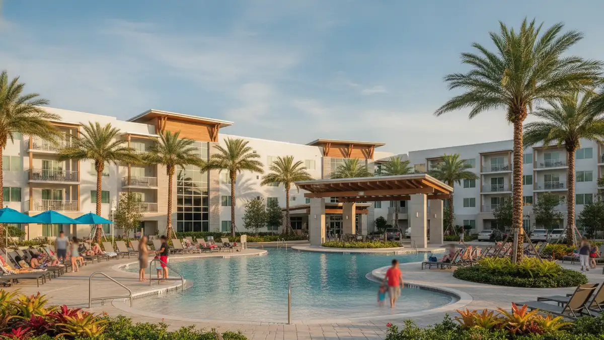 Disney's Port Orleans Riverside Resort Southern plantation themed resort with pool near Typhoon Lagoon Orlando