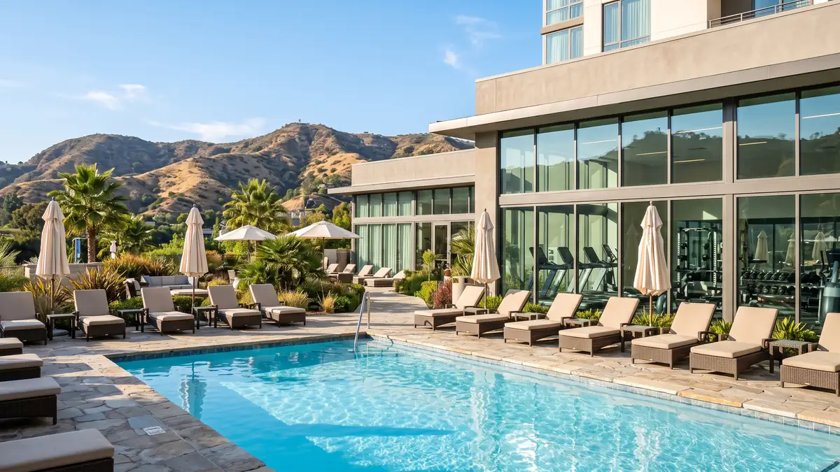 Best Western Plus Media Center Inn exterior in Burbank near Universal Studios Hollywood