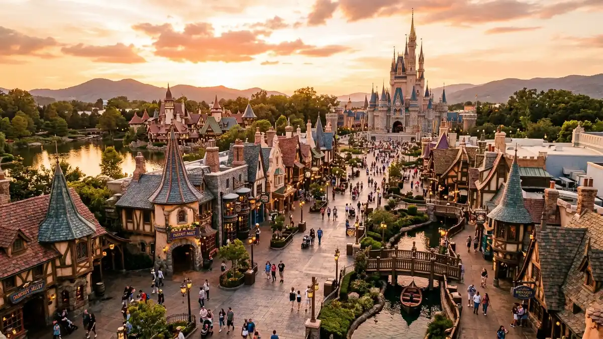 Family enjoying a ride at Universal Studios Florida with kids laughing