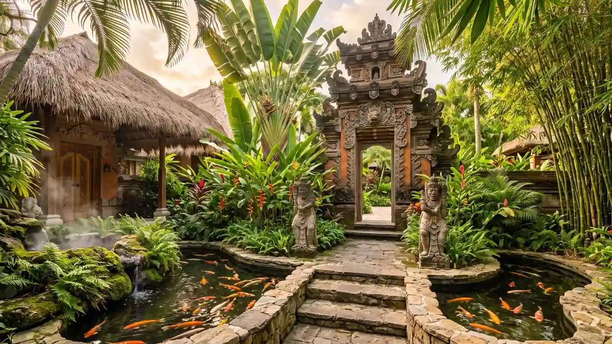 Loews Royal Pacific Resort tropical island-themed luxury hotel with lagoon pool near Universal Orlando and Volcano Bay